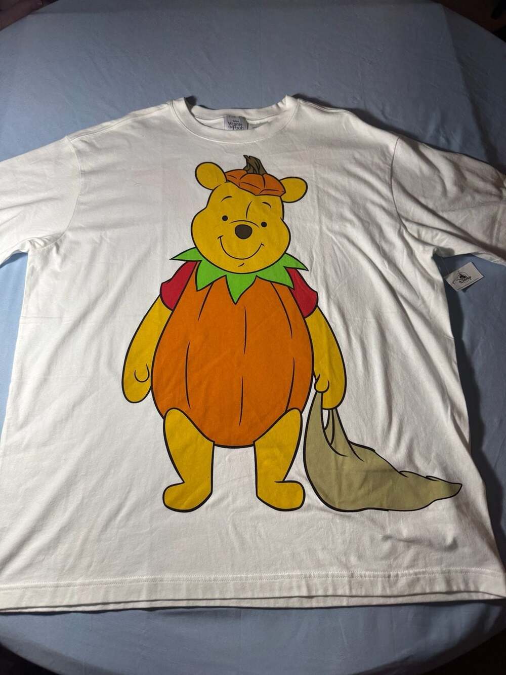 Disney Winnie the Pooh and Tigger Pumpkin Halloween T-Shirt White XL